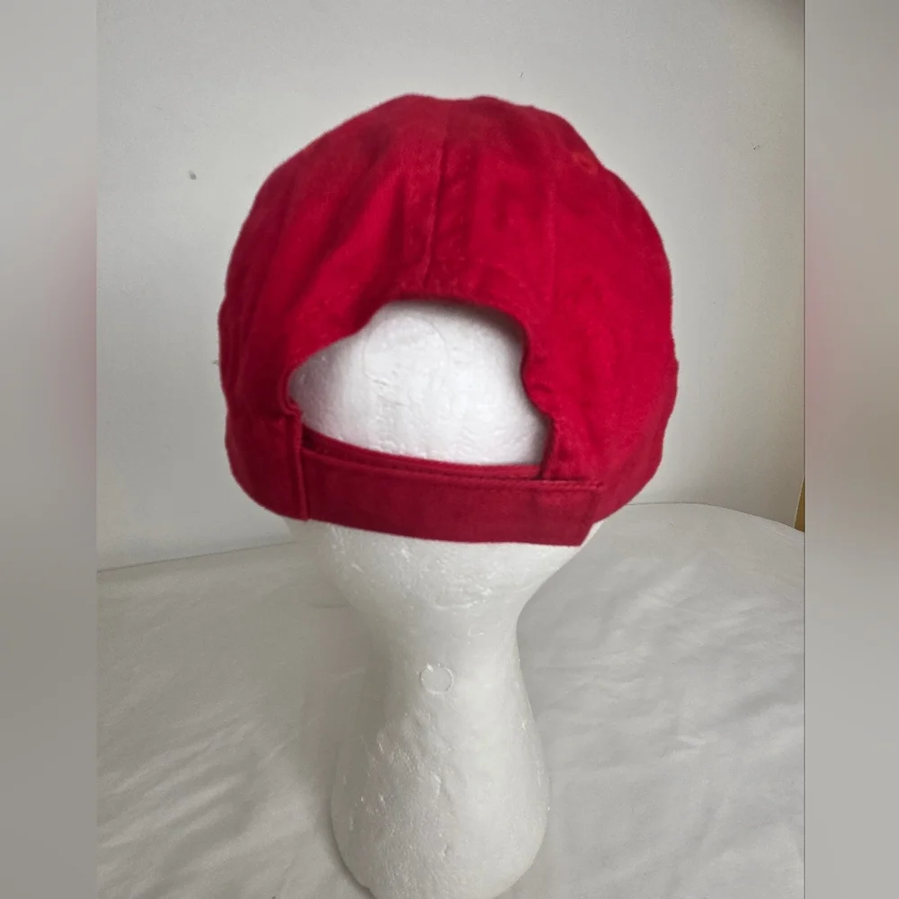 Vibrant Red Cotton Cap With Canada Embroidered - Picture 4 of 6
